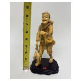 Carved Vintage Faux Ivory or Bone Oriental Figure #11