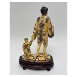 Carved Vintage Faux Ivory or Bone Oriental Figure #8