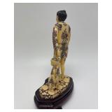 Carved Vintage Faux Ivory or Bone Oriental Figure #8