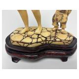 Carved Vintage Faux Ivory or Bone Oriental Figure #8