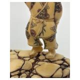 Carved Vintage Faux Ivory or Bone Oriental Figure #8