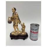 Carved Vintage Faux Ivory or Bone Oriental Figure #8