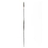 Old Vintage Wrought Iron & Wood Spear #3