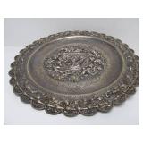 Spectacular Signed Antique Chinese Export Silver Platter