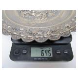 Spectacular Signed Antique Chinese Export Silver Platter