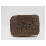 Hand Carved Signed Modernist Wood Figural Sculpture by Artist Luis Potosi