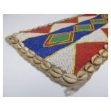 Excellent Old Large Yoruba Beaded Sash or Large Belt w/Cowries #1