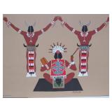 Mint Condition LARGE 1979 Hardcover KIOWA Indian Art Book by Bell Editions