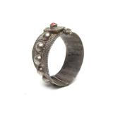 Ornate Old Middle Eastern Dhofar Bracelet w/Screw Clasp