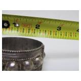 Ornate Old Middle Eastern Dhofar Bracelet w/Screw Clasp