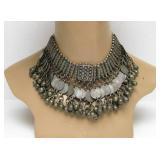 Antique Dowry Necklace Full of Antique Menelik II Ethiopian Silver Coins