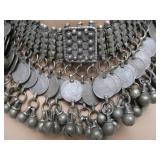 Antique Dowry Necklace Full of Antique Menelik II Ethiopian Silver Coins