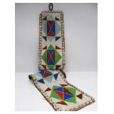 Excellent Old Large Yoruba Beaded Sash or Large Belt w/Cowries #2