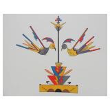 Mint Condition LARGE 1979 Hardcover PUEBLO Indian Paintings Art Book by Bell Editions