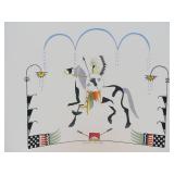 Mint Condition LARGE 1979 Hardcover PUEBLO Indian Paintings Art Book by Bell Editions