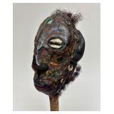 Genuine Papua New Guinea Sepik River Cassowary Bone Dagger w/Head