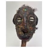 Genuine Papua New Guinea Sepik River Cassowary Bone Dagger w/Head