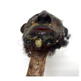 Genuine Papua New Guinea Sepik River Cassowary Bone Dagger w/Head