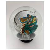 Reverse Painted Chinese Crystal Ball