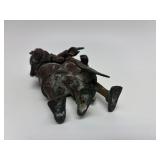 Antique African Bronze Conjoined Figural Sculpture