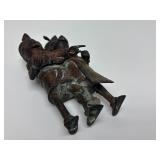 Antique African Bronze Conjoined Figural Sculpture