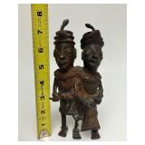 Antique African Bronze Conjoined Figural Sculpture