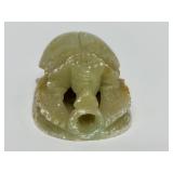 Old Carved Jade-Like Stone Amulet
