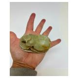 Old Carved Jade-Like Stone Amulet