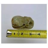 Old Carved Jade-Like Stone Amulet