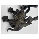 Antique India Bronze Elephant Chariot Sculpture