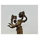 Old Vintage Heavy Bronze Sculpture of a Mother & Child