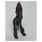 Small Antique African Bronze Sculpture of a Seated Male Figure