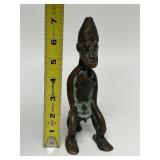 Small Antique African Bronze Sculpture of a Seated Male Figure