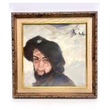 Original Framed Signed Painting by Jewish Artist Abel Pann