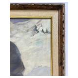 Original Framed Signed Painting by Jewish Artist Abel Pann