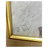 Original Framed Signed Painting by Jewish Artist Abel Pann