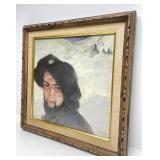 Original Framed Signed Painting by Jewish Artist Abel Pann