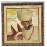 Original Framed Signed Painting by Jewish Artist Abel Pann