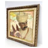 Original Framed Signed Painting by Jewish Artist Abel Pann