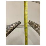 Pair of HUGE Monumental Carved Bone Elephant Tusk Sculptures