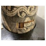 Pair of HUGE Monumental Carved Bone Elephant Tusk Sculptures