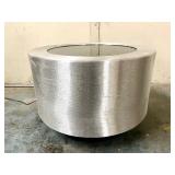 Awesome Original Hand Signed INFINITY Woodworks Round Lighted Coffee Table