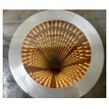 Awesome Original Hand Signed INFINITY Woodworks Round Lighted Coffee Table