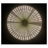 Awesome Original Hand Signed INFINITY Woodworks Round Lighted Coffee Table