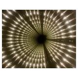 Awesome Original Hand Signed INFINITY Woodworks Round Lighted Coffee Table