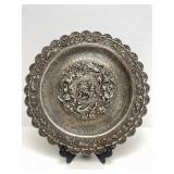 Spectacular Signed Antique Chinese Export Silver Platter