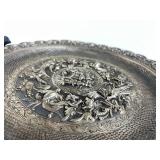 Spectacular Signed Antique Chinese Export Silver Platter