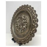 Spectacular Signed Antique Chinese Export Silver Platter