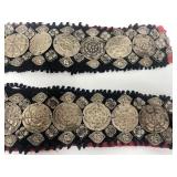 Exceptional LARGE Antique Turkoman Silver Chest Adornment w/HUGE Heart Pendant