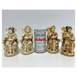 Outstanding Large Vintage Oriental Carved Bone Chess Set w/Case